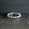Wholesale Women's Copper Inlaid Zircon Geometric Strip Ring Jewelry