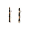 Wholesale Women's Copper Inlaid Zircon Tassel Earrings With Geometric Design And Electroplating Process
