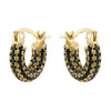 Wholesale Women's Copper Inlaid Zircon Ushaped Geometric Earrings Light Luxury Style