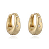 Wholesale Women's Copper Inlaid Zirconia Geometric Star Ushaped Earrings