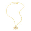 Wholesale Women's Copper Inlay Zircon Heart Pendant Ochain Necklace