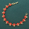 Wholesale Women's Copper Insect Pattern Oildropping Ladybug Bracelet
