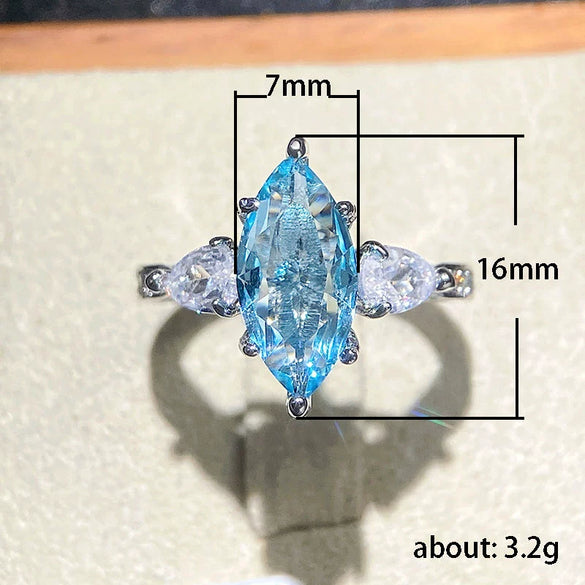 Wholesale Women's Copper Jewelry Inlaid Zircon With Geometric Pattern And Horse Eye Shape