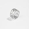 Wholesale Women's Copper Jewelry Light Luxury Style Irregular Hollow Ring With Electroplating