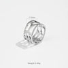 Wholesale Women's Copper Jewelry Light Luxury Style Irregular Hollow Ring With Electroplating