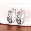 Wholesale Women's Copper Jewelry With Flower Style And Zirconia Design