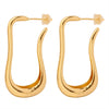 Wholesale Women's Copper Jewelry With Irregular Geometric Design And Electroplating Treatment Simple And Personality Style