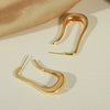 Wholesale Women's Copper Jewelry With Irregular Geometric Design And Electroplating Treatment Simple And Personality Style