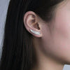 Wholesale Women's Copper Leaf Earrings With Micropaved G Zircon And Heart Shape Elegant Style