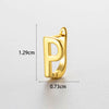 Wholesale Women's Copper Letter Cartilage Earrings Electroplated