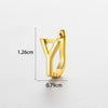 Wholesale Women's Copper Letter Cartilage Earrings Electroplated