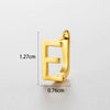 Wholesale Women's Copper Letter Cartilage Earrings Electroplated