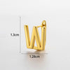 Wholesale Women's Copper Letter Cartilage Earrings Electroplated