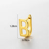 Wholesale Women's Copper Letter Cartilage Earrings Electroplated