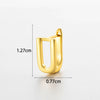 Wholesale Women's Copper Letter Cartilage Earrings Electroplated