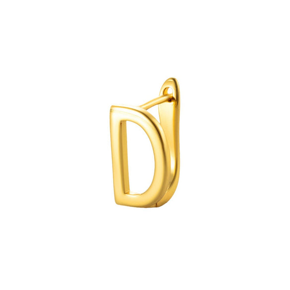 Wholesale Women's Copper Letter Cartilage Earrings Electroplated