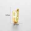 Wholesale Women's Copper Letter Cartilage Earrings Electroplated