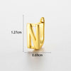 Wholesale Women's Copper Letter Cartilage Earrings Electroplated
