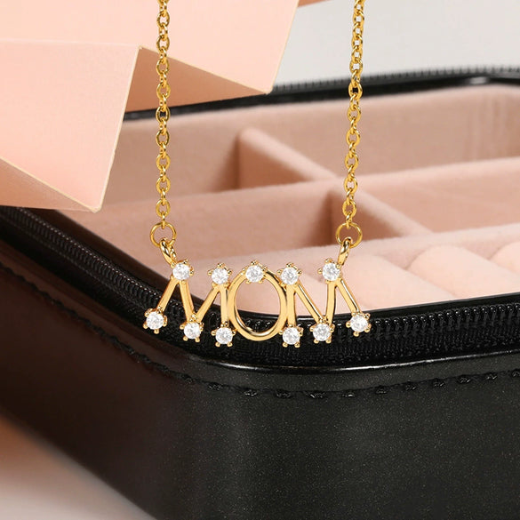 Wholesale Women's Copper Letter Necklace Jewelry