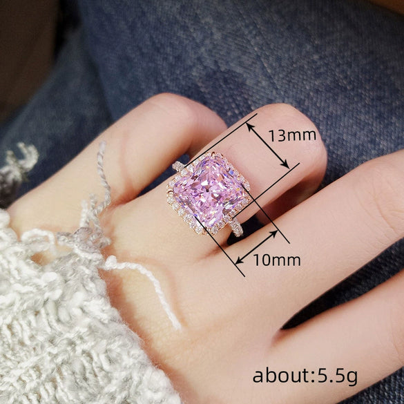 Wholesale Women's Copper Light Luxury Geometric Ring Necklace Set With Zircon Design