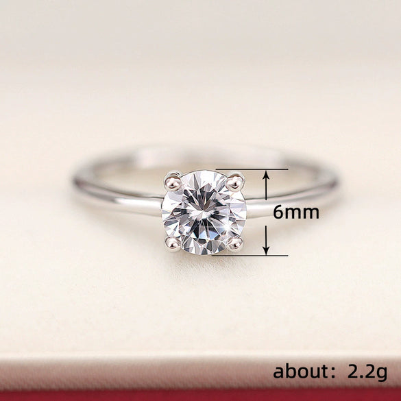 Wholesale Women's Copper Light Luxury Geometric Zircon Inlaid Ring