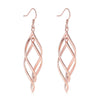 Wholesale Women's Copper Long Wavy Earhook Eardrop Earrings Creative Exaggerated Design
