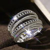 Wholesale Women's Copper Microinlaid Zircon Geometric Cross Ring
