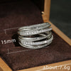 Wholesale Women's Copper Microinlaid Zircon Geometric Cross Ring