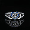 Wholesale Women's Copper Microinlaid Zircon Heart Love Ring Sweater Accessories
