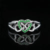Wholesale Women's Copper Microinlaid Zircon Heart Love Ring Sweater Accessories