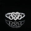 Wholesale Women's Copper Microinlaid Zircon Heart Love Ring Sweater Accessories