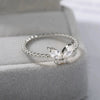 Wholesale Women's Copper Minimalist Animal Butterfly Zirconia Inlay Ring