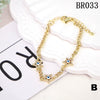 Wholesale Women's Copper Minimalist Geometric Devil's Eye Microinlaid Zircon Oil Drop Bracelet With Electroplating