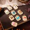 Wholesale Women's Copper Mixed Gemstone Setting Heart Shape Emoji Exaggerated Pendant Necklace With Electroplating