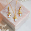 Wholesale Women's Copper Mushroom Opal Inlaid Jewelry With Geometric And Leaf Patterns Electroplated