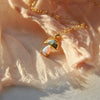 Wholesale Women's Copper Mushroom Opal Inlaid Jewelry With Geometric And Leaf Patterns Electroplated