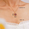 Wholesale Women's Copper Necklace With Electroplating Fourleaf Clover Flower Pendant Inlaid With Zircon Light Luxury Style