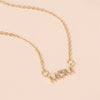 Wholesale Women's Copper Necklace With English Alphabet Mother Pendant And Cross Chain Creative Holiday Gift