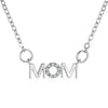 Wholesale Women's Copper Necklace With English Alphabet Mother Pendant And Cross Chain Creative Holiday Gift