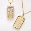 Wholesale Women's Copper O Chain Twelve Constellations Geometric Style Electroplated Necklace