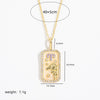 Wholesale Women's Copper O Chain Twelve Constellations Geometric Style Electroplated Necklace