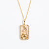 Wholesale Women's Copper O Chain Twelve Constellations Geometric Style Electroplated Necklace