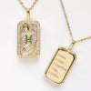 Wholesale Women's Copper O Chain Twelve Constellations Geometric Style Electroplated Necklace
