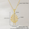 Wholesale Women's Copper O Word Chain Leaf Pattern Electroplated Casual Necklace