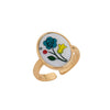 Wholesale Women's Copper Open Adjustable Ring With Animal Zodiac Pattern And Electroplating Design
