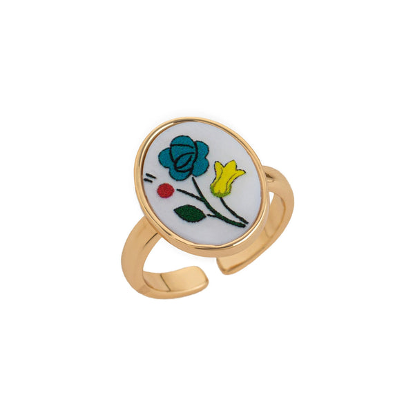 Wholesale Women's Copper Open Adjustable Ring With Animal Zodiac Pattern And Electroplating Design