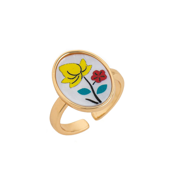 Wholesale Women's Copper Open Adjustable Ring With Animal Zodiac Pattern And Electroplating Design