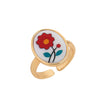 Wholesale Women's Copper Open Adjustable Ring With Animal Zodiac Pattern And Electroplating Design