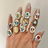 Wholesale Women's Copper Open Adjustable Ring With Animal Zodiac Pattern And Electroplating Design