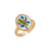 Wholesale Women's Copper Open Adjustable Ring With Animal Zodiac Pattern And Electroplating Design